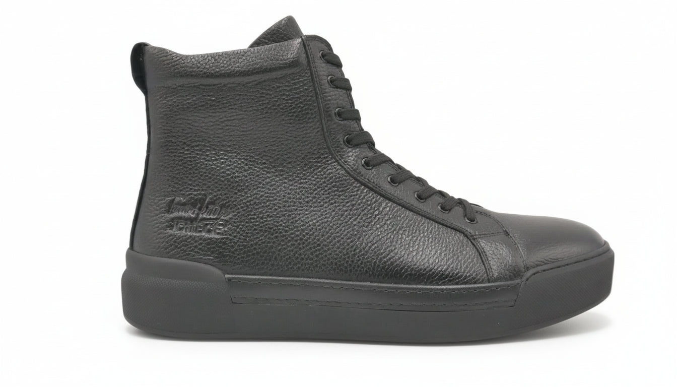 JOMBOE - Leather sneaker boot