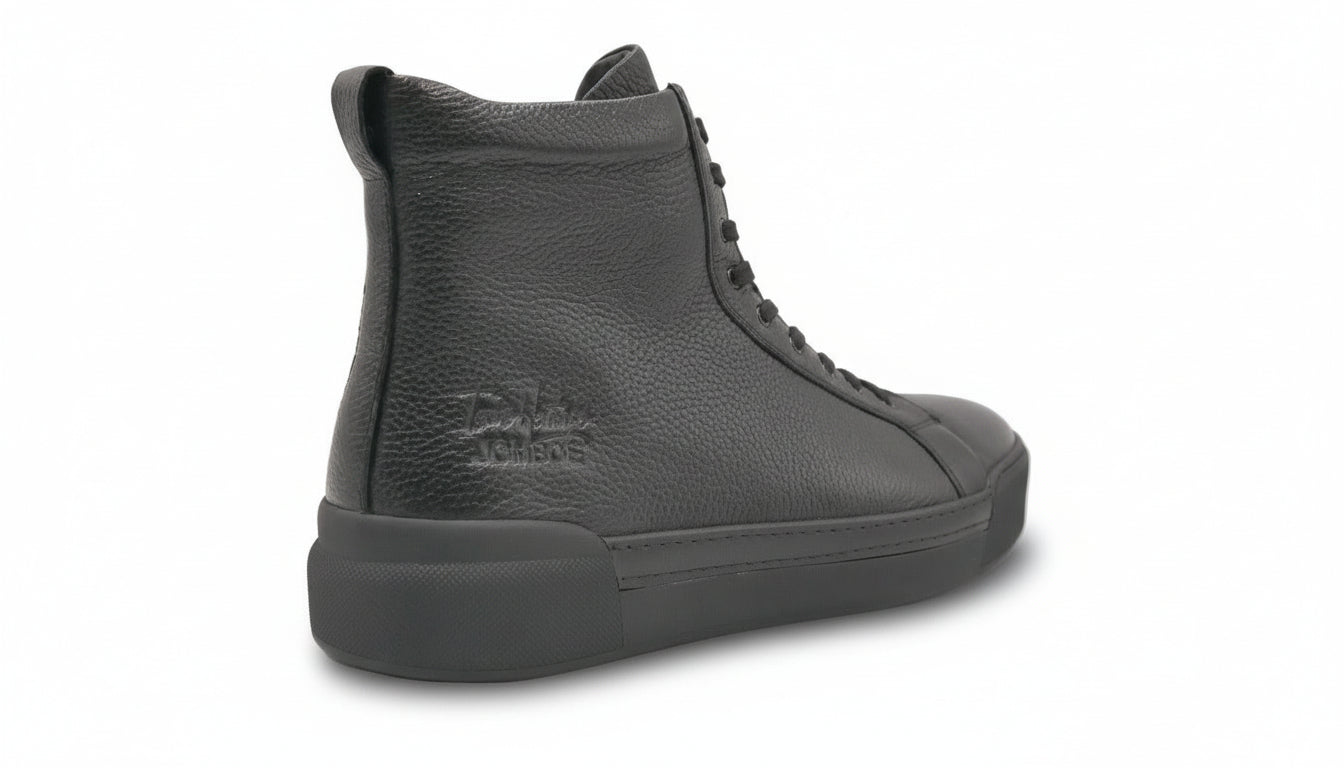 JOMBOE - Leather sneaker boot