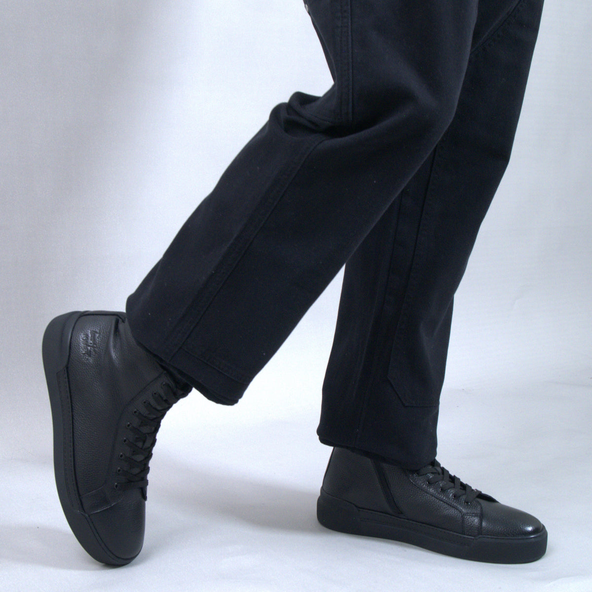 JOMBOE - Leather sneaker boot