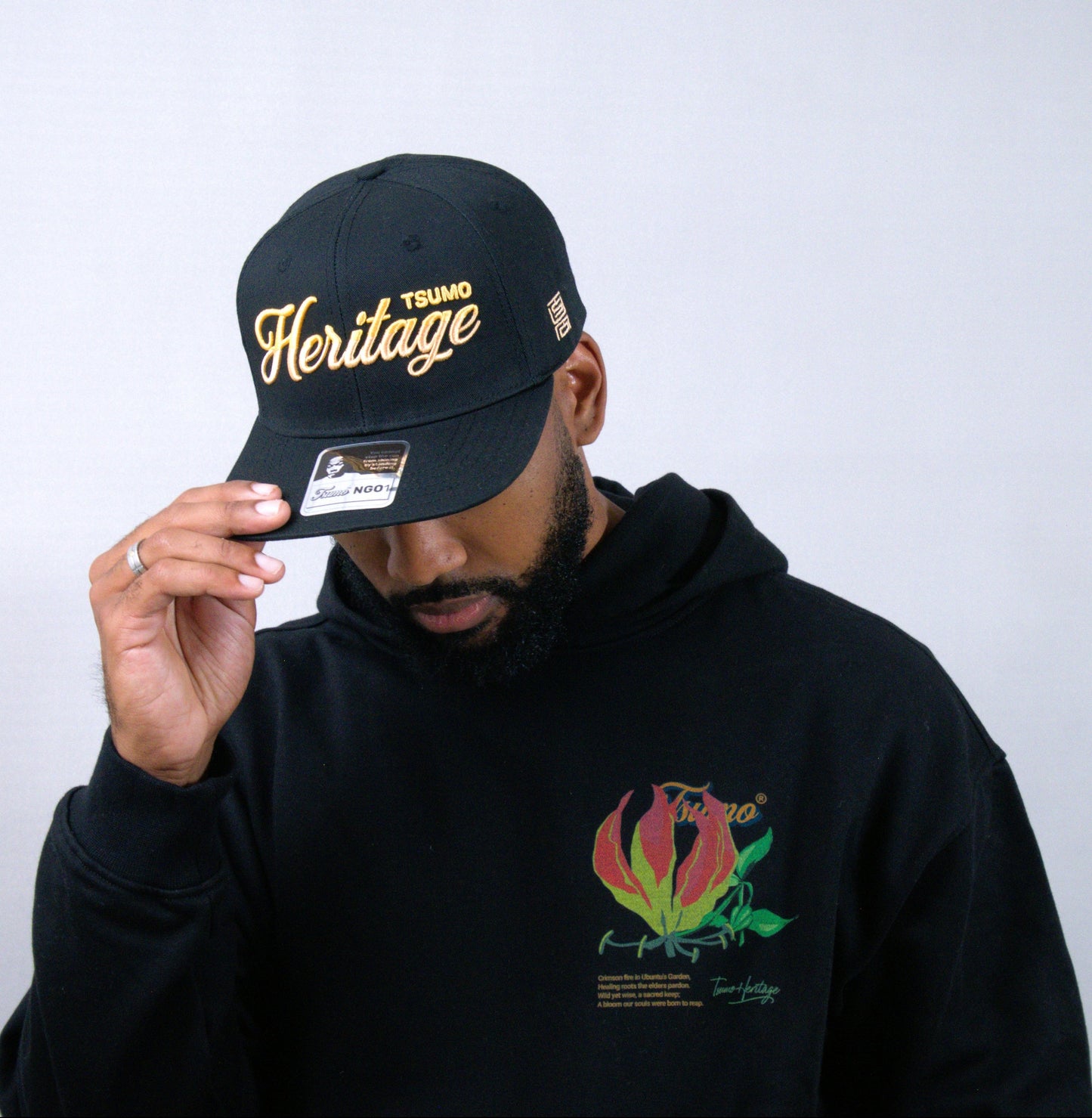 Flame Lily Oversized Pullover Hoodie